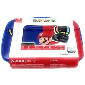 Super Mario Bros. Case Nintendo Switch Carry On Luigi Games Blue Red Zip Up